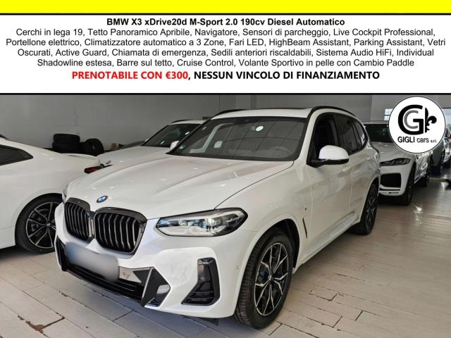 BMW X3 XDrive20d M-Sport 2.0 190cv tetto Nav MSport C19"