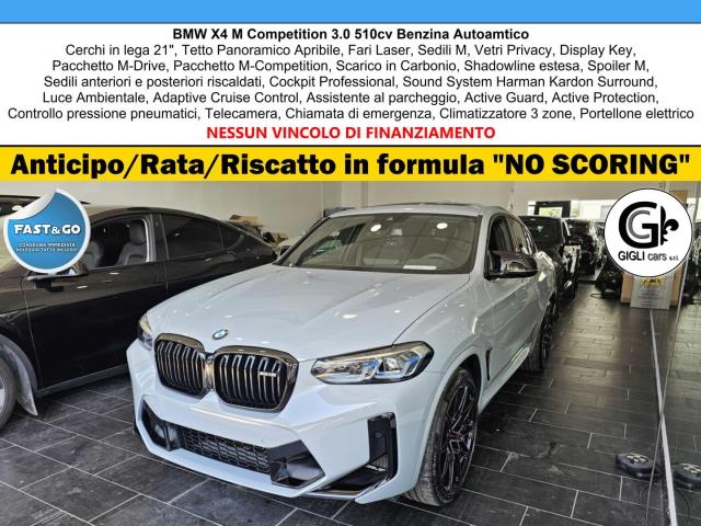 BMW X4 M Competition Tetto Navi C.21 Laser Camera HarmanK