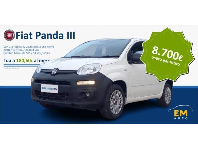 FIAT Panda Van 1.2 Pop 69cv 2p.ti serie 3 E6d-temp Panda 1.2 Pop Van 2 posti